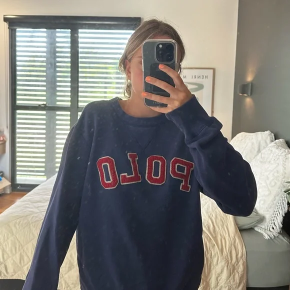 Navy polo jumper XS - Picture 5 of 5